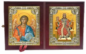 Складень Ангел Хранитель и Великий Архирей