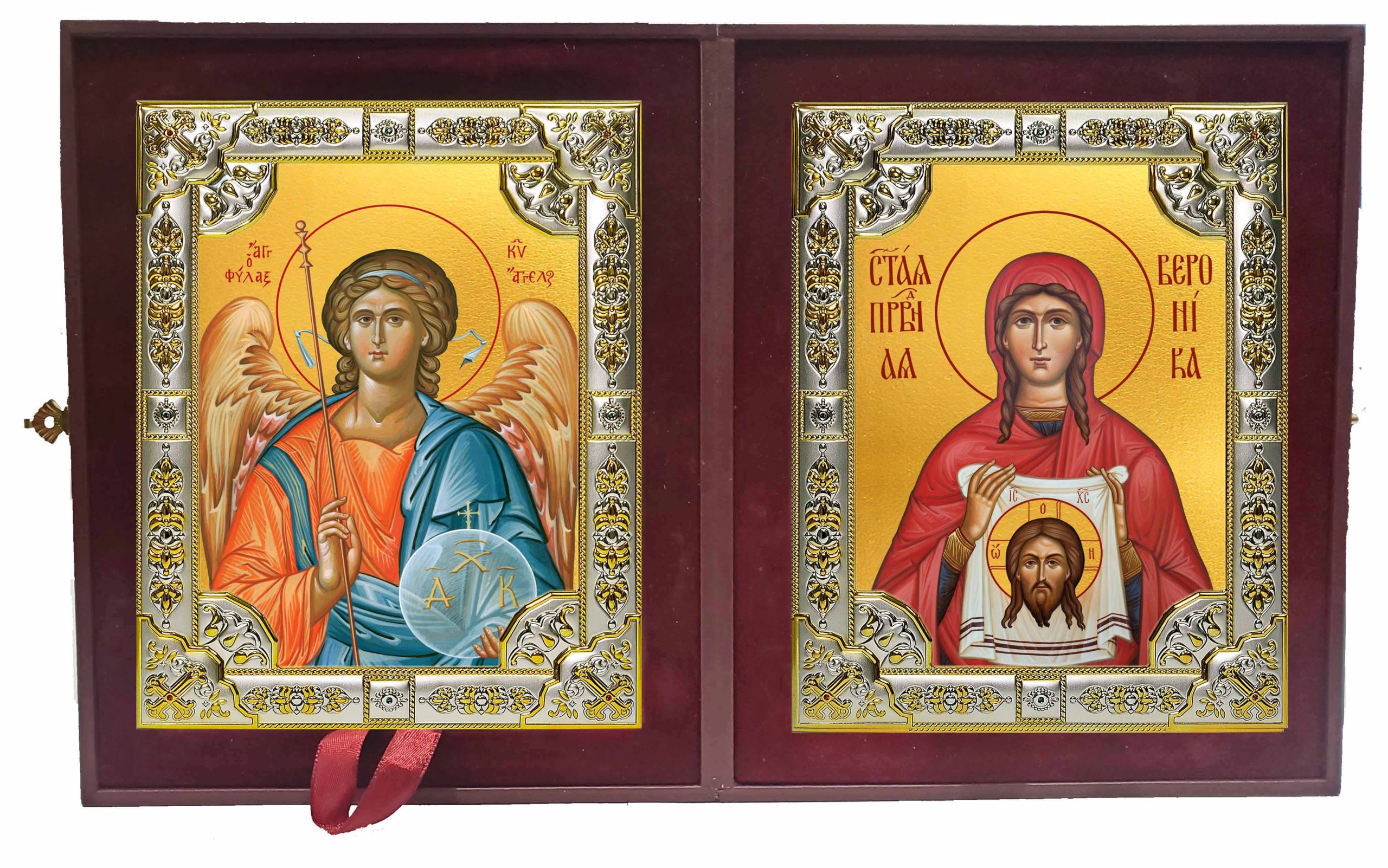 Складень Ангел Хранитель и Вероника праведная