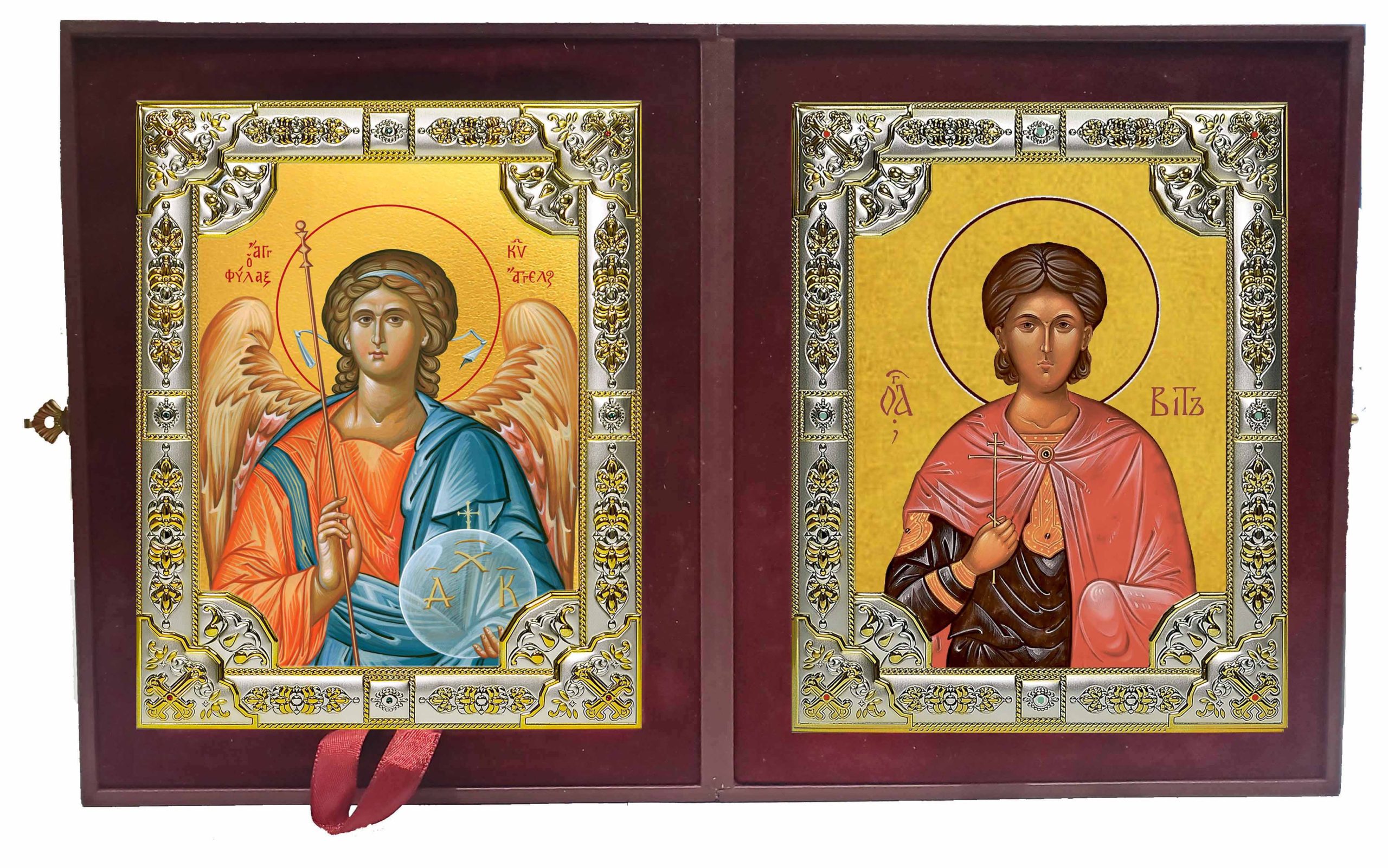 Складень Ангел Хранитель и Вит Римский, мученик