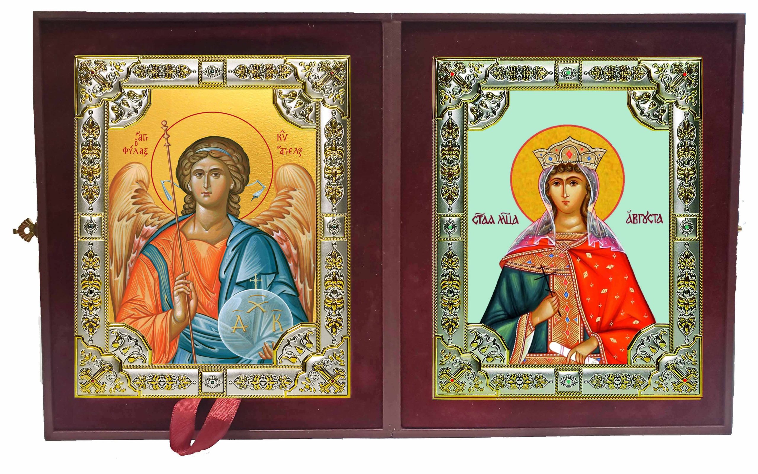 Складень Ангел Хранитель и Августа Римская мученица, императрица