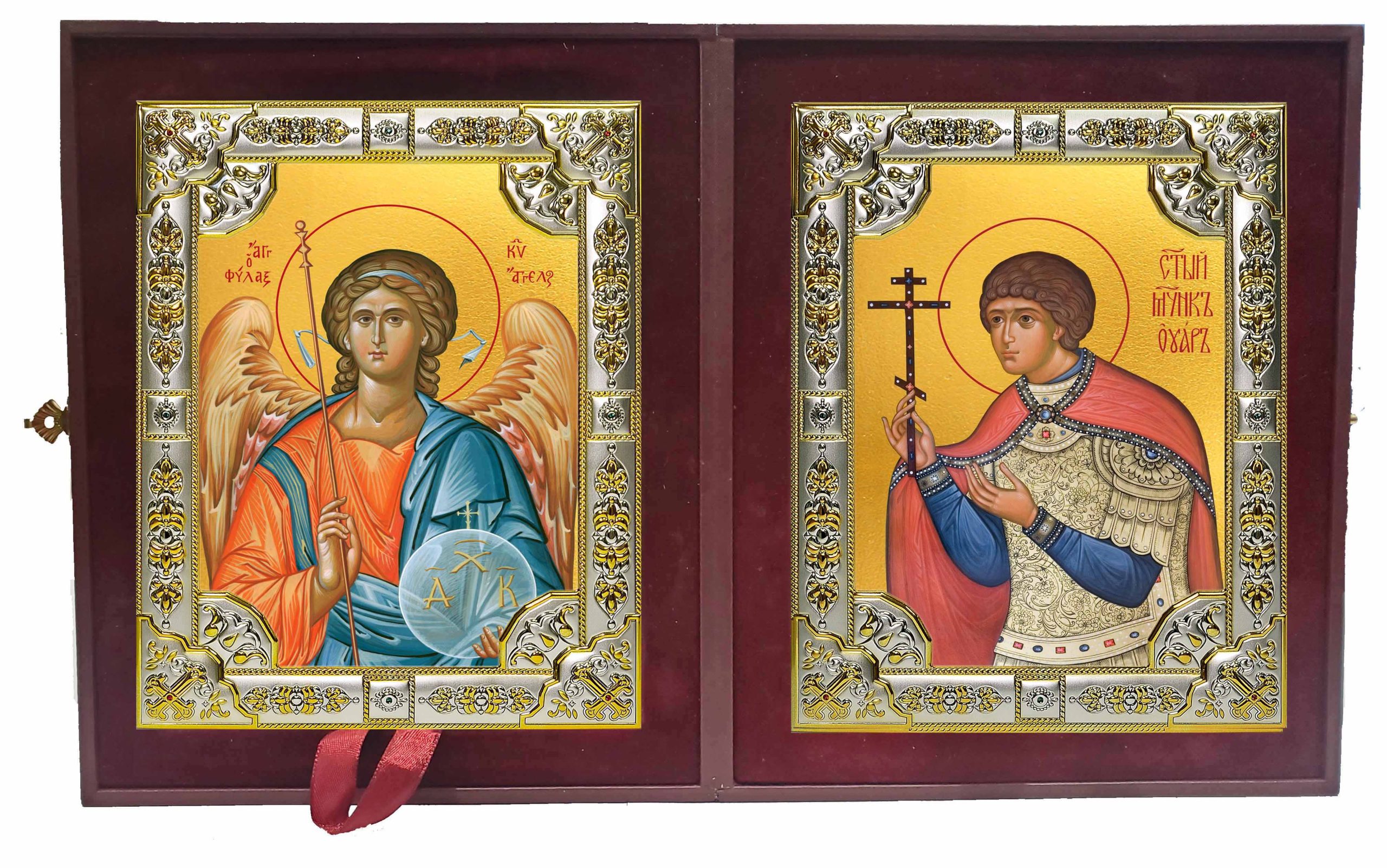 Складень Ангел Хранитель и Уар мученик