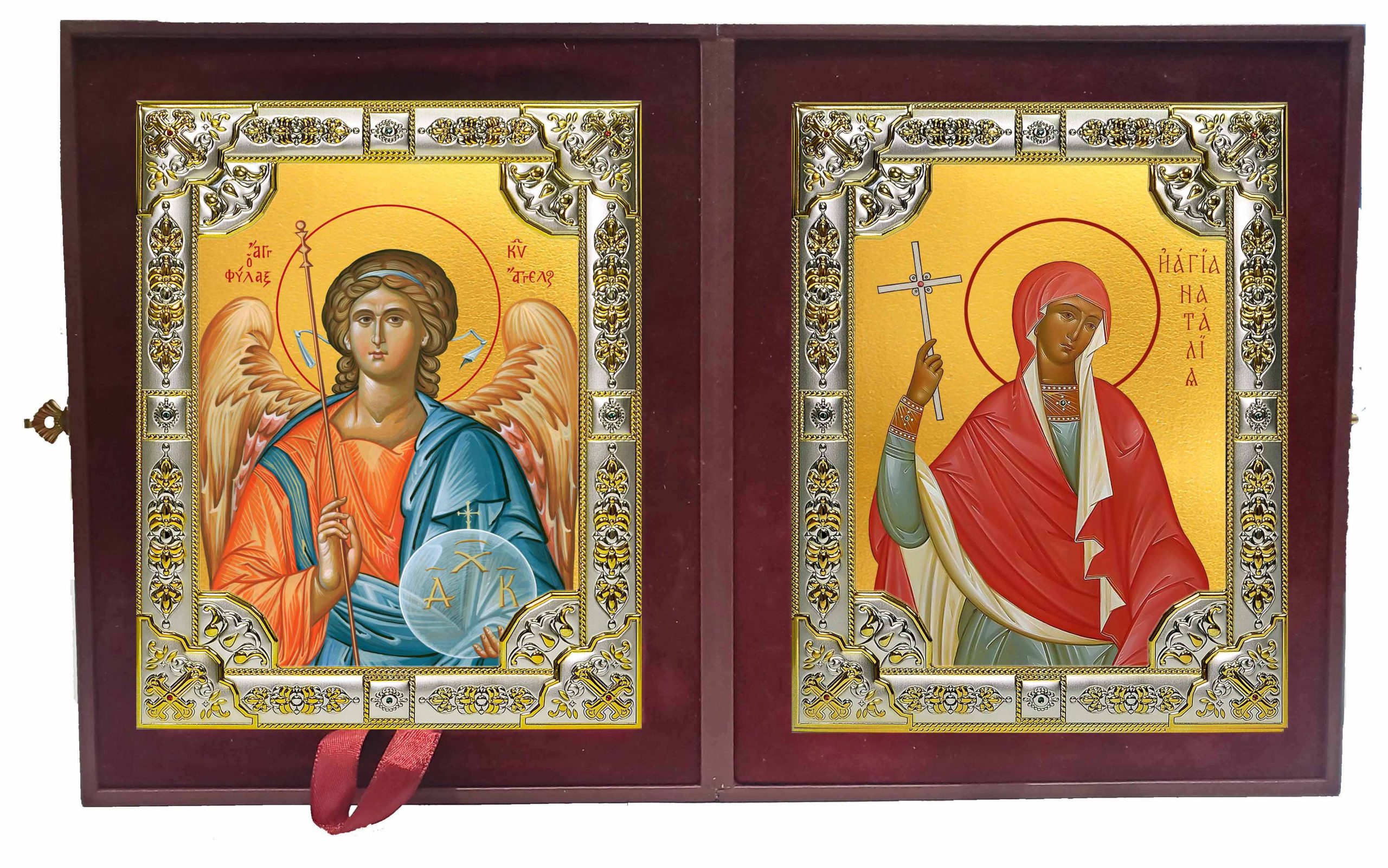 Складень Ангел Хранитель и Наталья, Наталия Никомидийская мученица