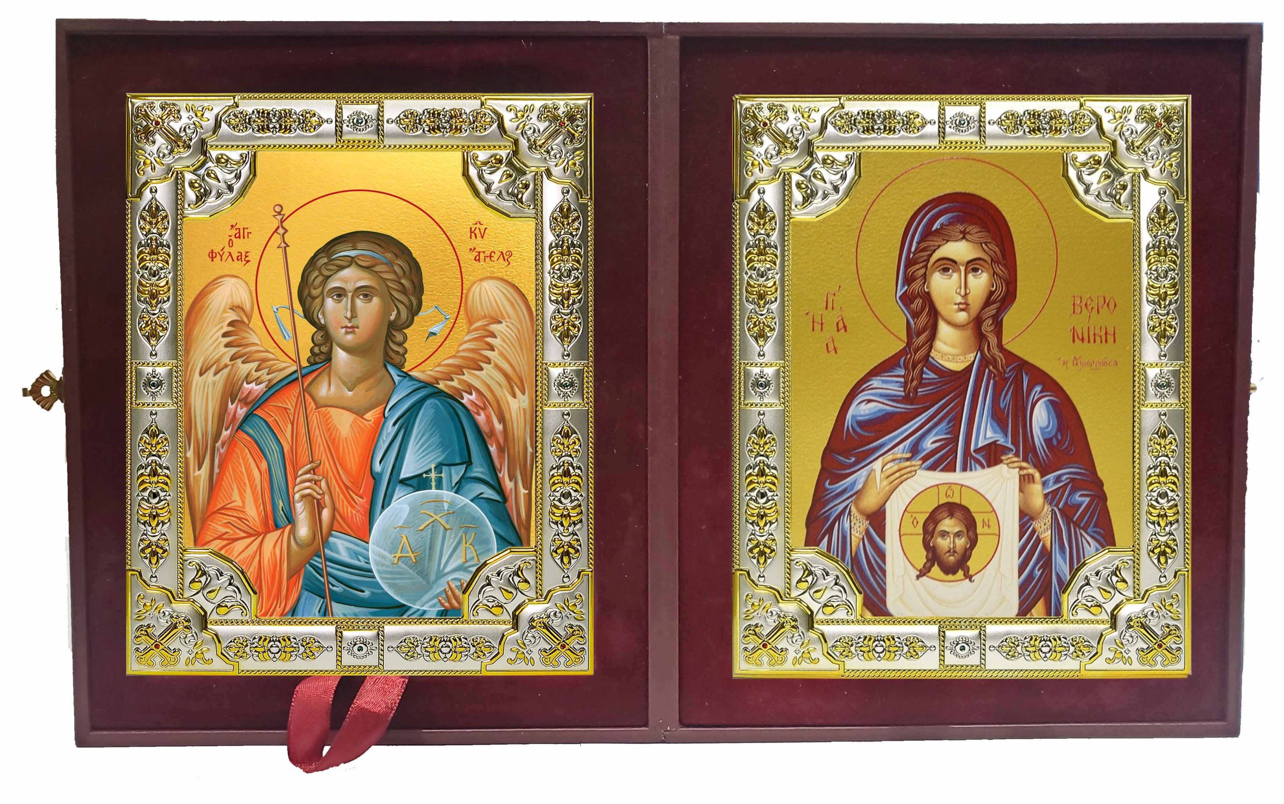 Складень Ангел Хранитель и Вероника праведная
