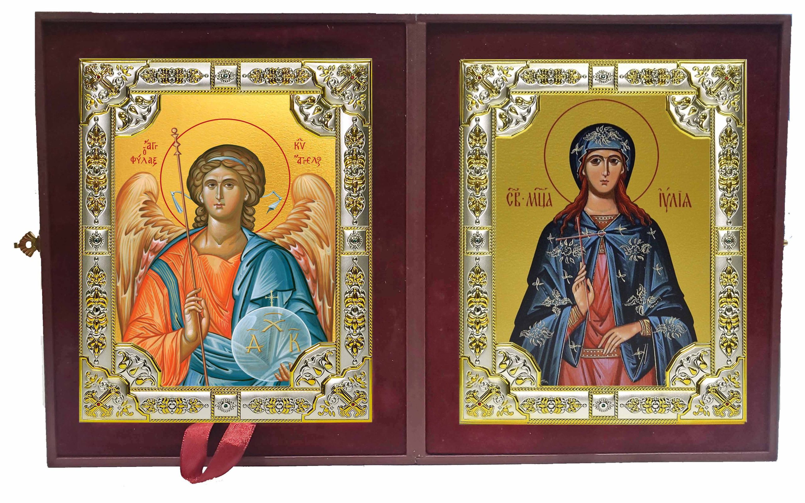 Складень Ангел Хранитель и Юлия (Иулия) мученица