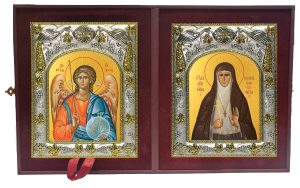 Складень Ангел Хранитель и Елизавета(Елисавета) преподобномученица, великая княгиня