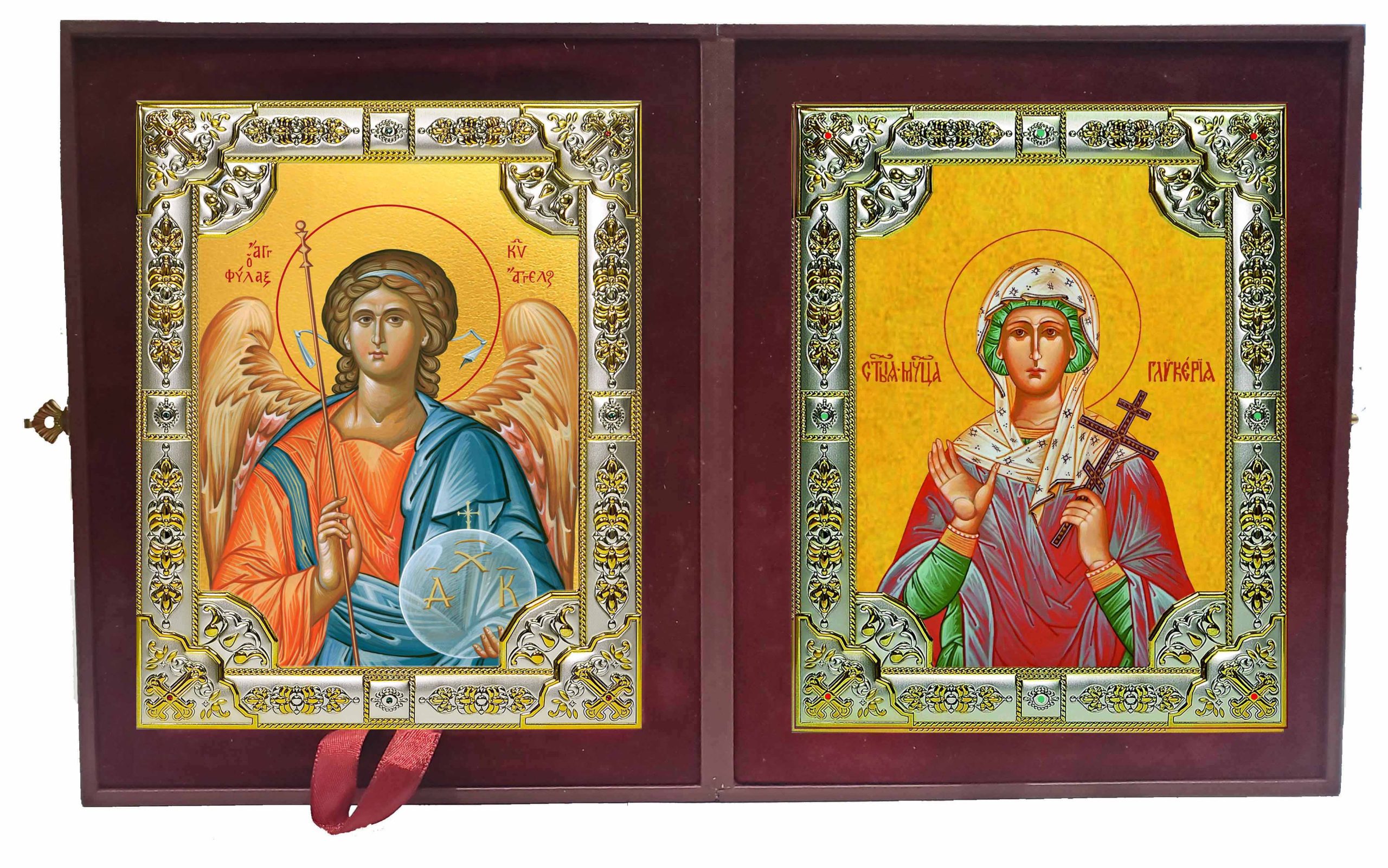 Складень Ангел Хранитель и Гликерия