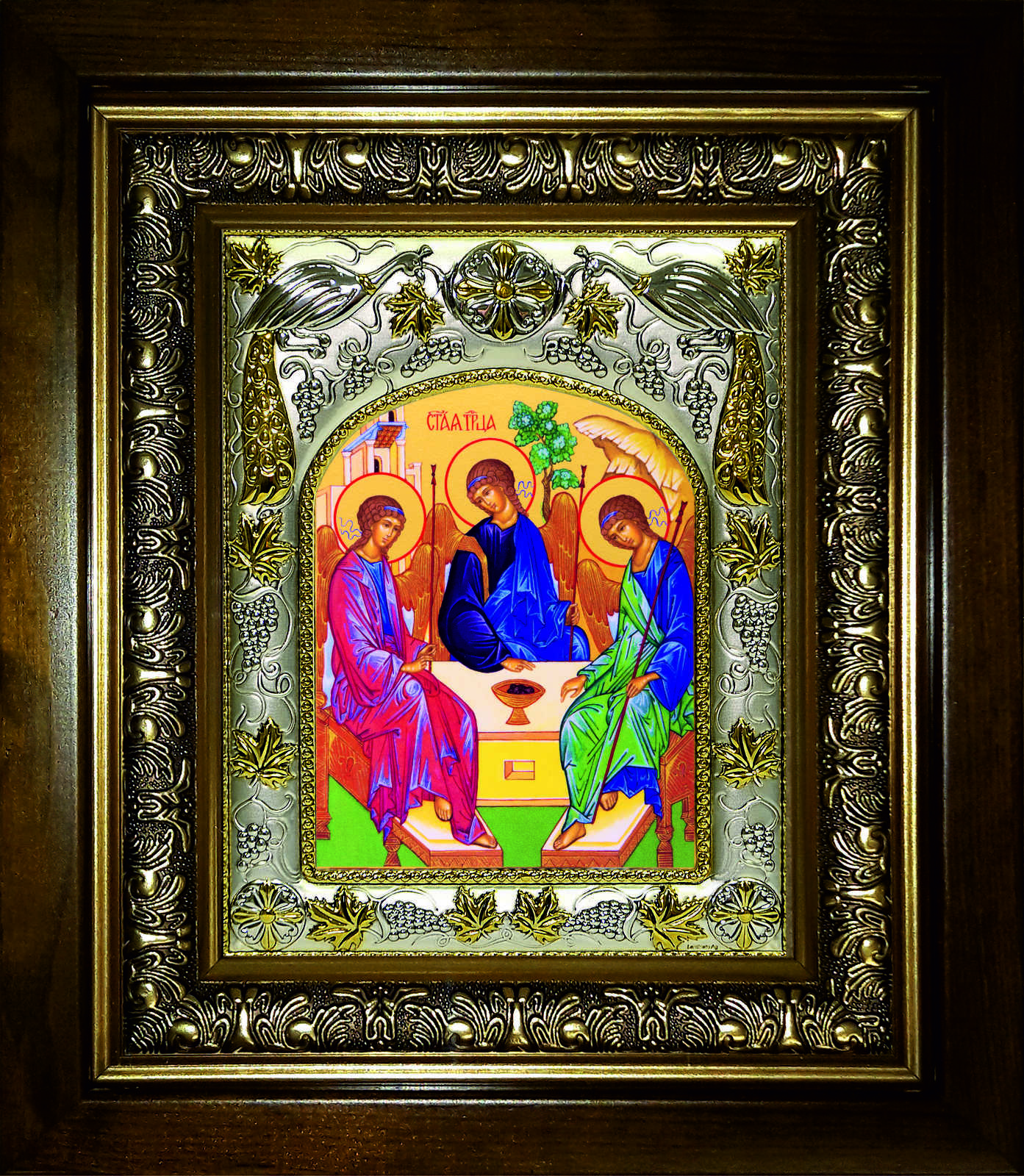 Святая Троица, в киоте 20х24 см