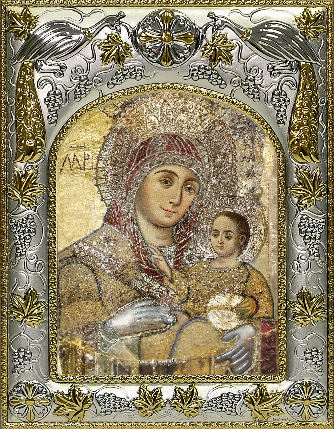Икона освященная "Вифлеемская икона Божией Матери", 14x18 см