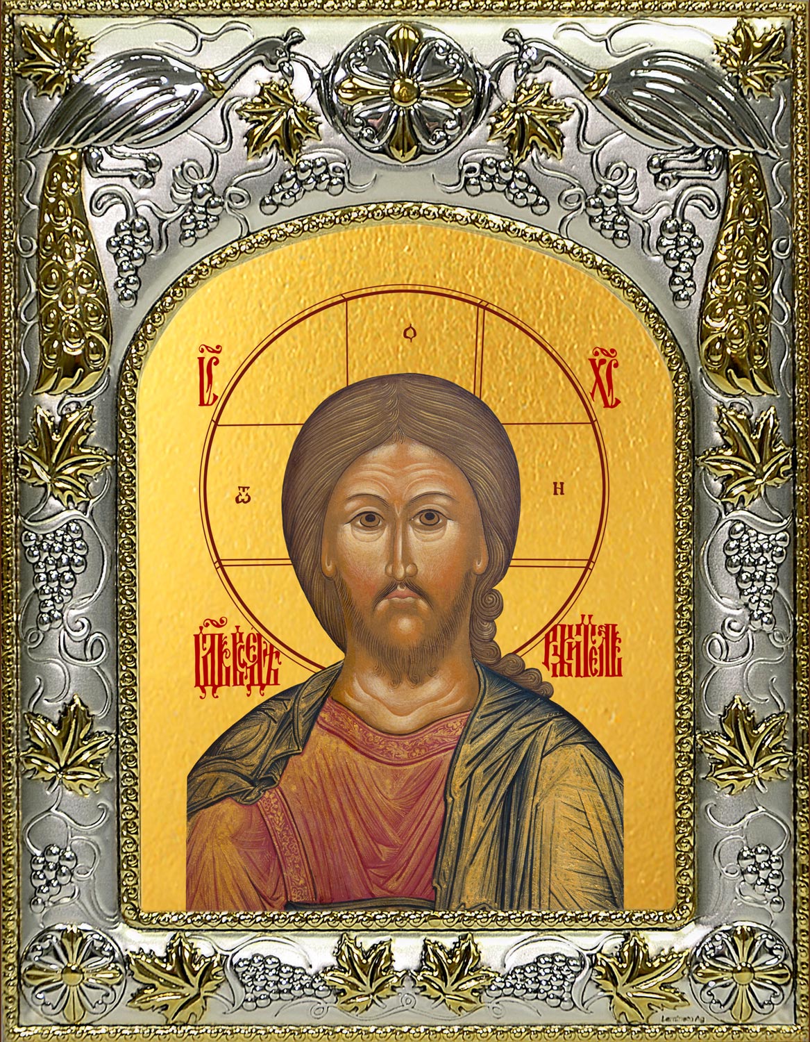 Икона освященная "Господь Вседержитель", 14x18 см