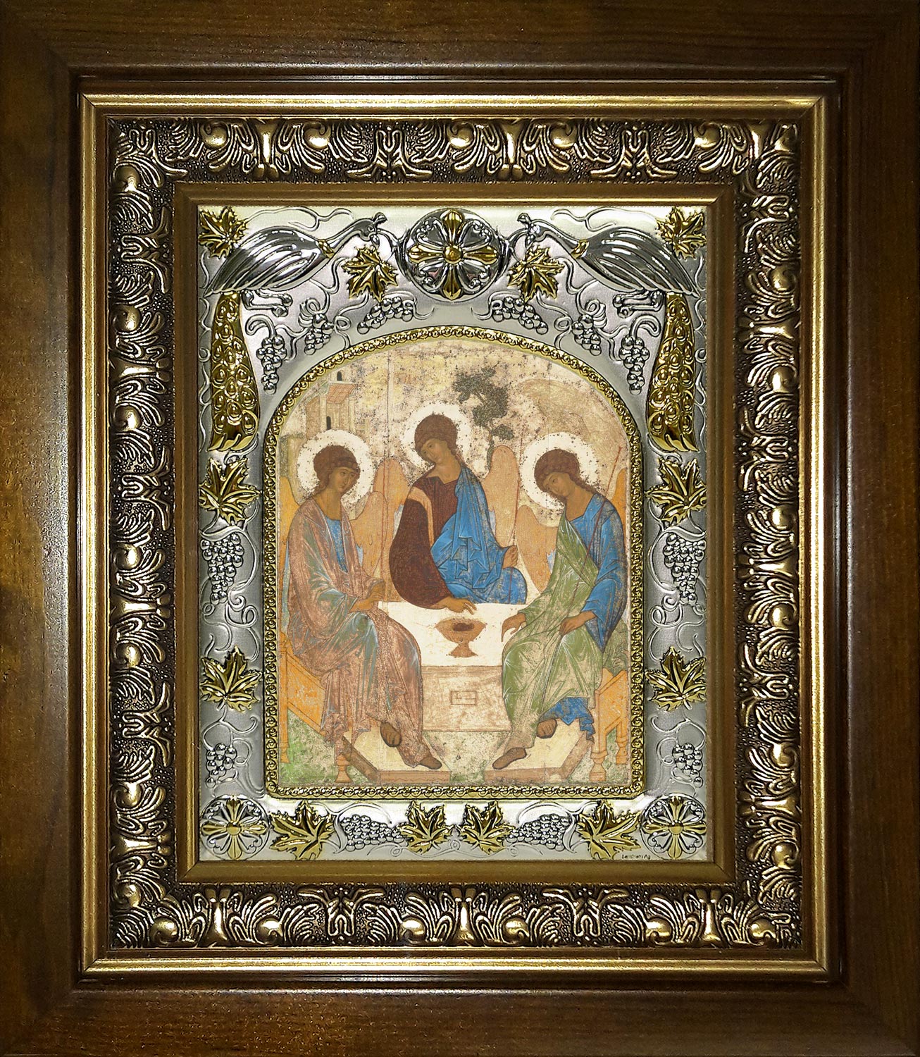 Святая Троица, в киоте 20х24 см