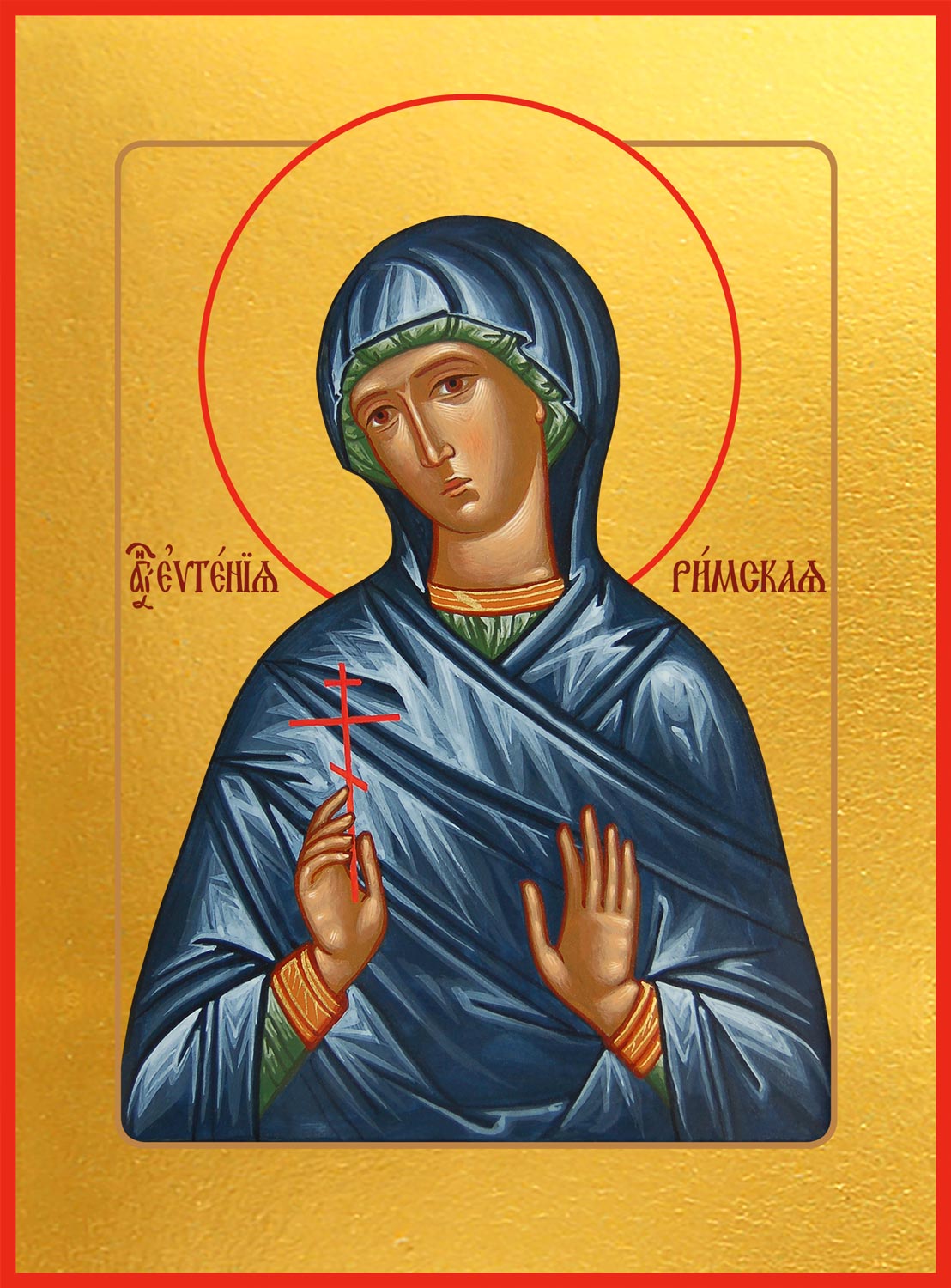 Икона освященная "Евгения Римская великомученица"