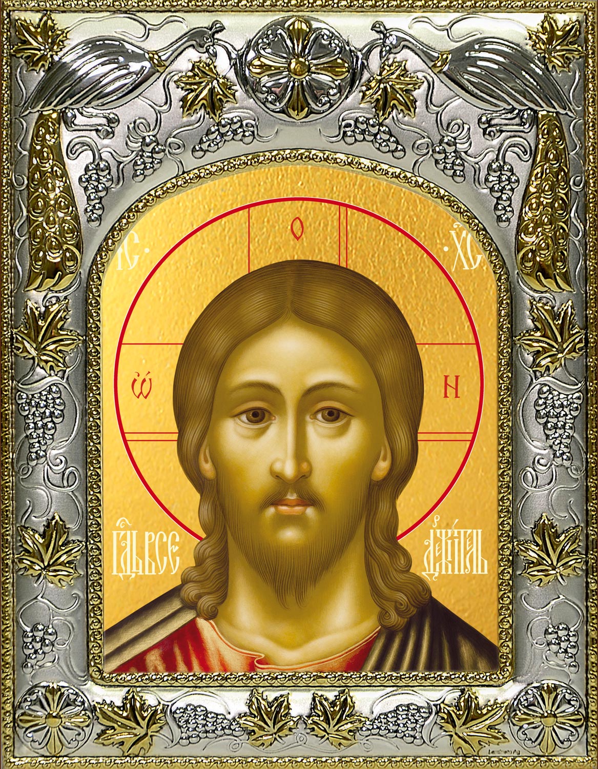 Икона освященная "Господь Вседержитель", 14x18 см