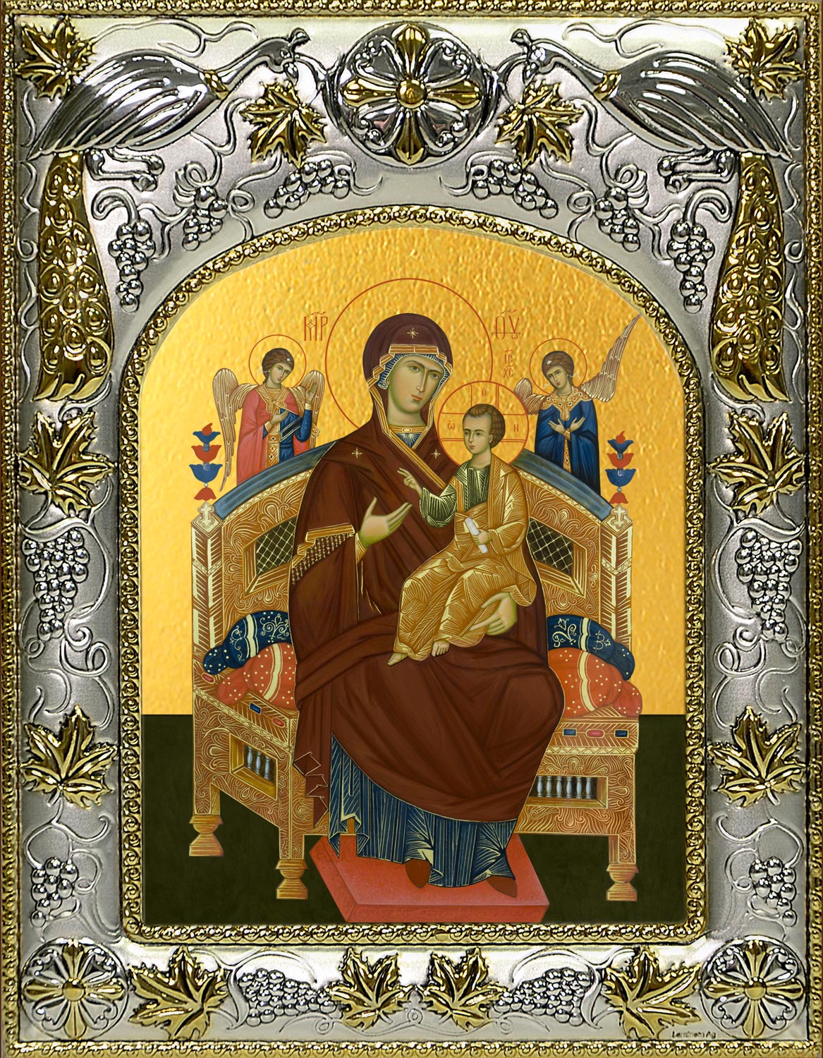 Икона освященная "Всецарица икона Божией Матери", 14x18 см