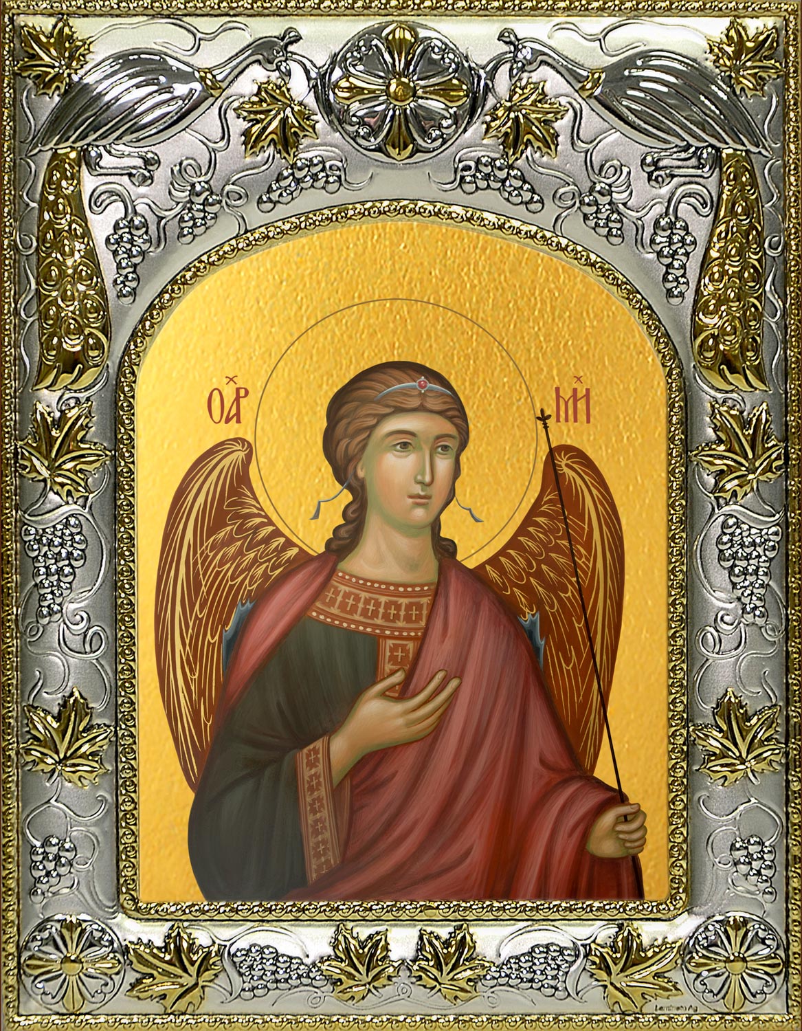 Икона освященная "Михаил Архангел", 14x18 см