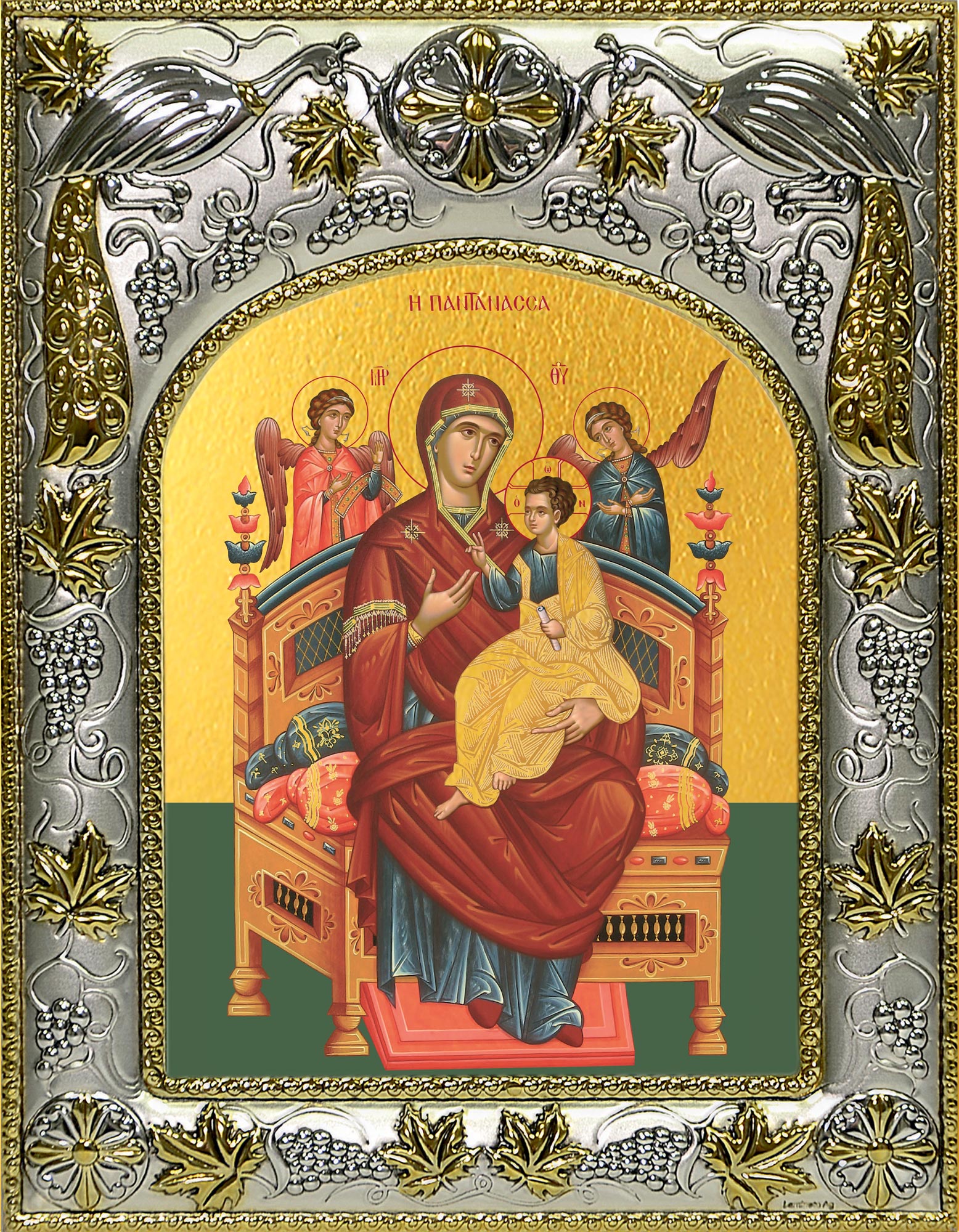 Икона освященная "Всецарица икона Божией Матери", 14x18 см