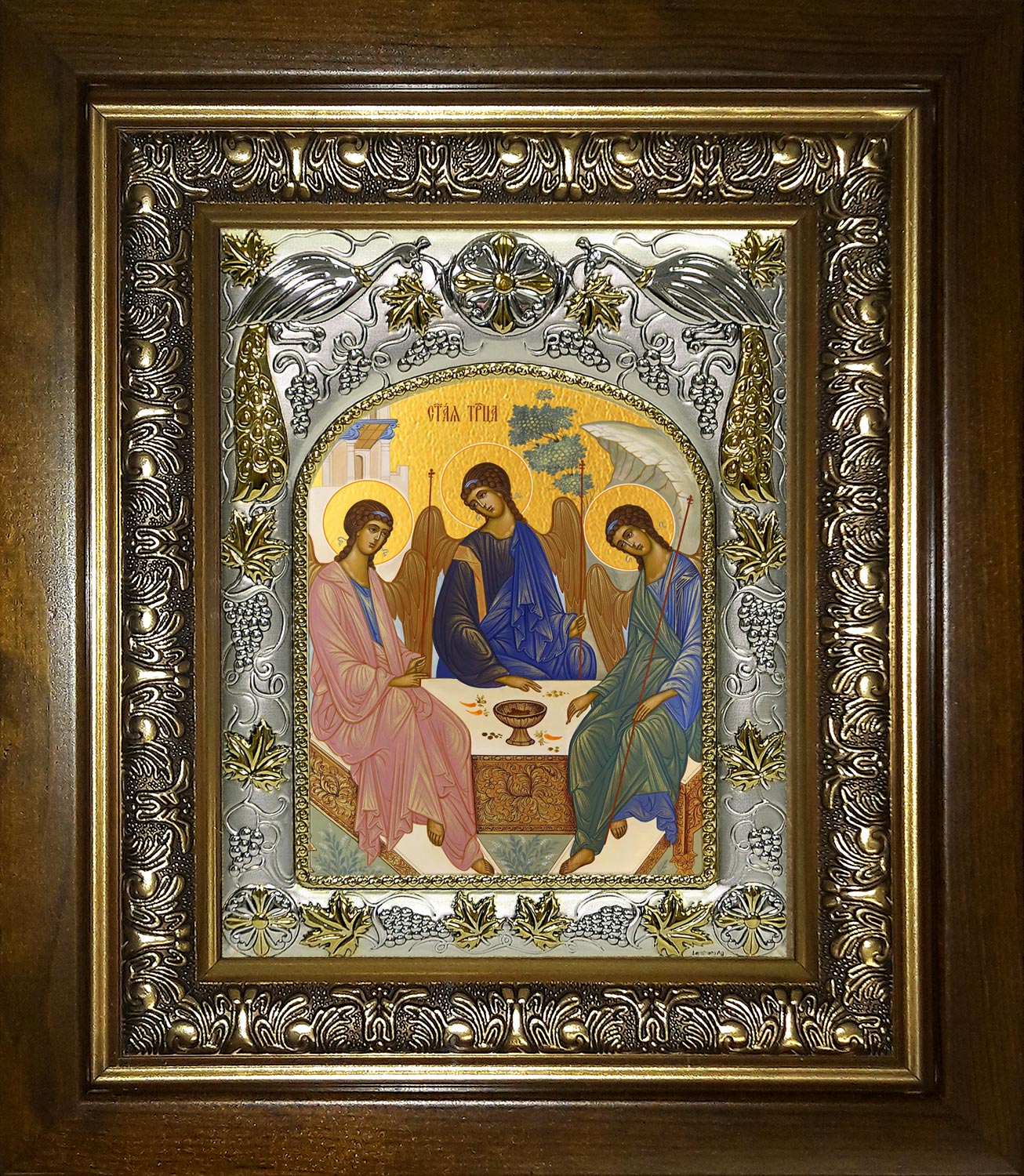 Святая Троица, в киоте 20х24 см