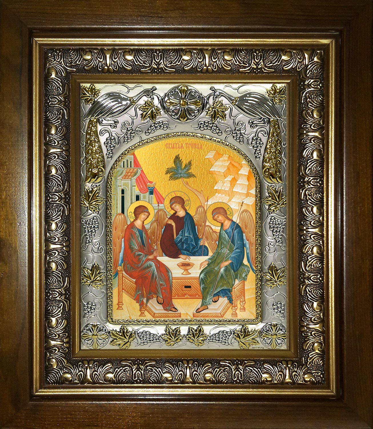 Святая Троица в киоте 20х24 см