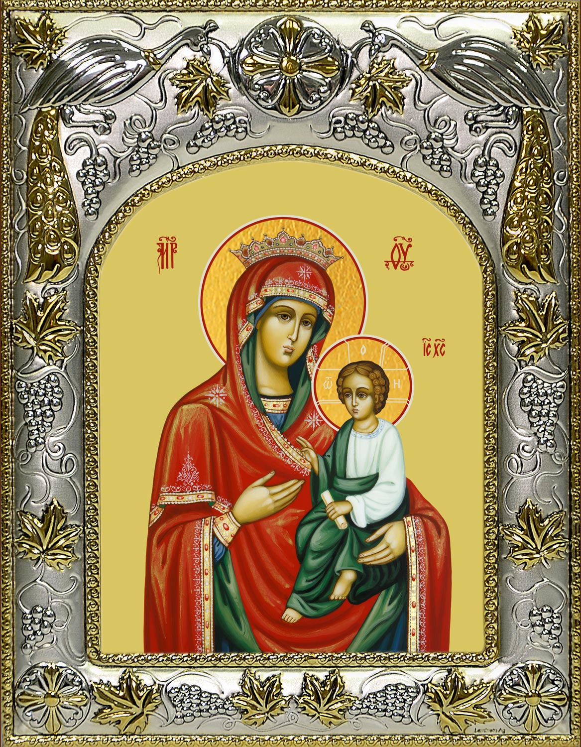 Икона освященная "Скоропослушница, икона Божией Матери", 14x18 см